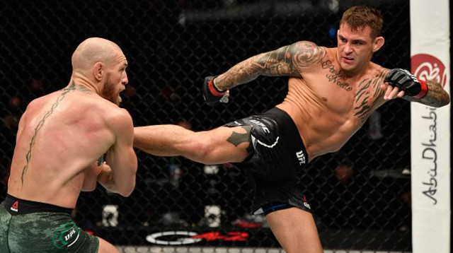 דאסטין פורייה, קונור מקגרגור (צילום: Jeff Bottari/Zuffa LLC)