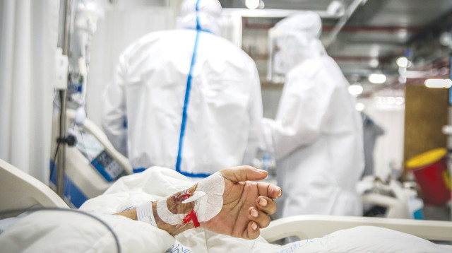 מחלקת קורונה (צילום: דוד כהן, פלאש 90)