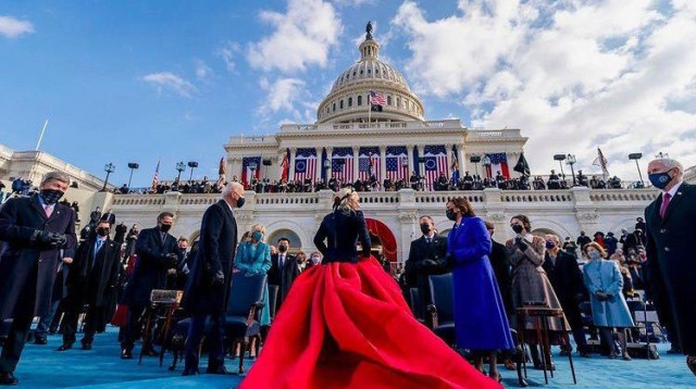טקס השבעת נשיא ארה"ב מפוצץ בסטייל (צילום: רשתות חברתיות)
