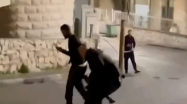 זירת הירי בטמרה (צילום: צילום מסך מתוך סרטון של אנשי הדממה)