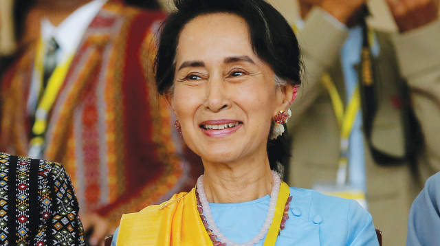 מנהיגת מיאנמר אונג סן סו צ'י (צילום: רויטרס)