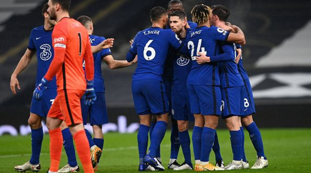 שחקני צ’לסי חוגגים (צילום: Darren Walsh/Chelsea FC via Getty Images)