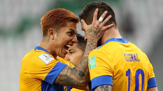 שחקני טיגרס חוגגים (צילום: Fadi El Assaad - FIFA/FIFA via Getty Images)