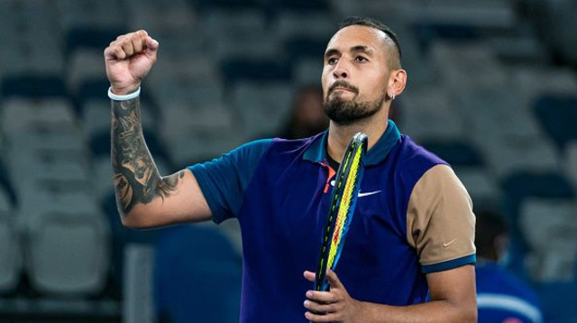 ניק קיריוס (צילום: Andy Cheung/Getty Images)