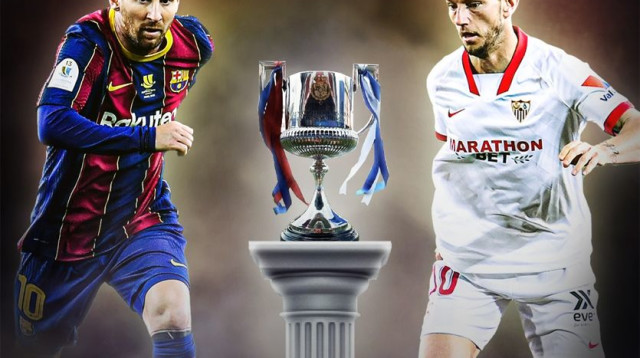 מסי וברצלונה נגד ראקיטיץ’ וסביליה (צילום: ספורט1)