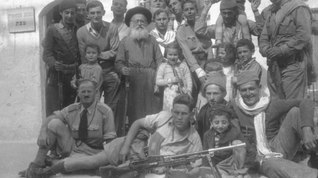 לוחמי חטיבת גולני בשחרור העיר צפת (צילום: באדיבות ארכיון חטיבת גולני)