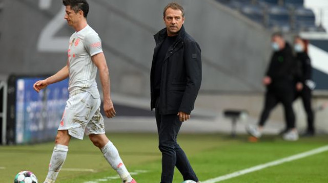 האנזי פליק, רוברט לבנדובסקי (צילום: Arne Dedert/picture alliance via Getty Images)