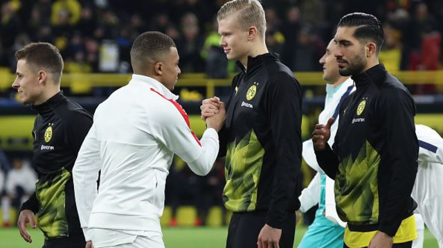 ארלינג הולאנד, קיליאן אמבפה (צילום: Alex Grimm/Getty Images)