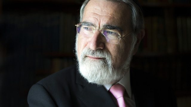 הרב ג'ונתן זקס ז"ל (צילום: בלייק עזרא)