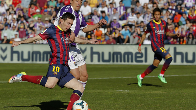 חסוס רואדה, ליאו מסי (צילום: Jasper Juinen/Getty Images)