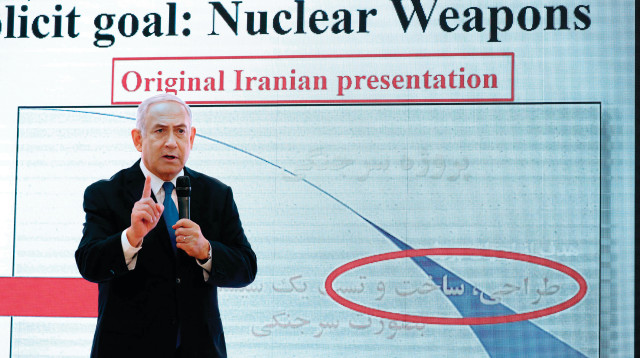 בנימין נתניהו מזהיר מהגרעין האיראני (צילום: gettyimages)