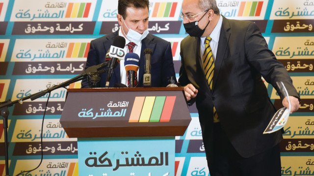 אחמד טיבי ואיימן עודה (הרשימה המשותפת) (צילום: פלאש 90)