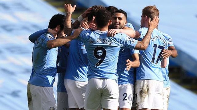 מנצ’סטר סיטי חוגגת (צילום: Matt McNulty/Manchester City FC via Getty Images)