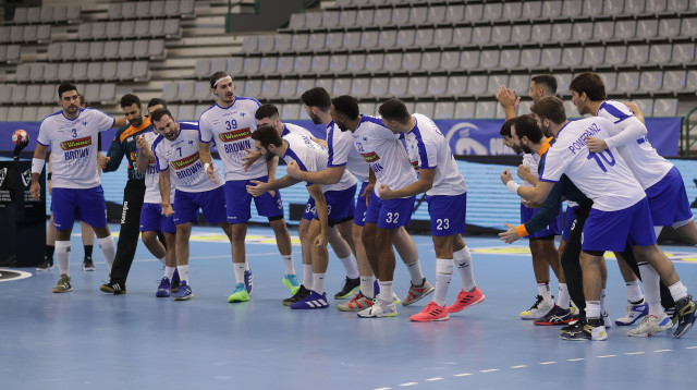 נבחרת ישראל בכדוריד (צילום: באדיבות התאחדות הכדוריד בפורטוגל)