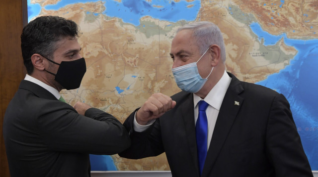 נתניהו והשגריר הראשון של איחוד האמירויות בישראל (צילום: קובי גדעון, לע"מ)