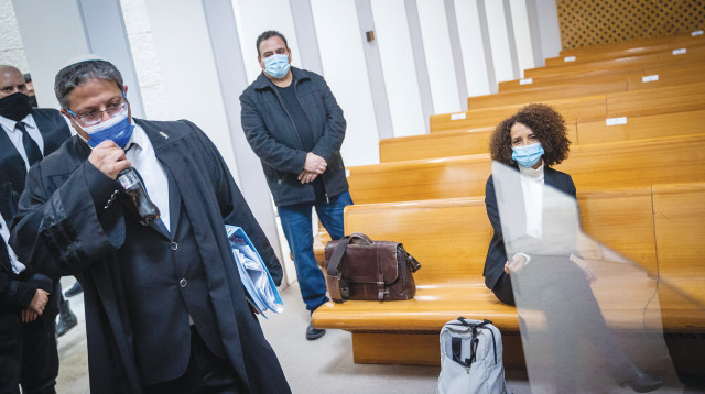 אבתיסאם מראענה ואיתמר בן גביר (צילום: יונתן זינדל פלאש 90)