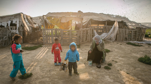 יישוב בדואי סמוך לאתר דודאים בנגב (צילום: יניב נדב, פלאש 90)
