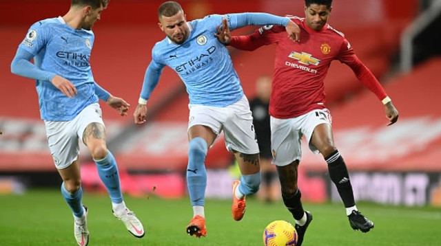 קייל ווקר, מרקוס ראשפורד (צילום: MICHAEL REGAN/POOL/AFP via Getty Images)