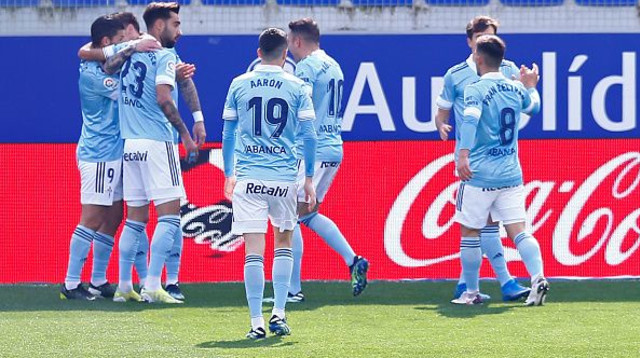 שחקני סלטה ויגו חוגגים (צילום: Eric Alonso/Getty Images)