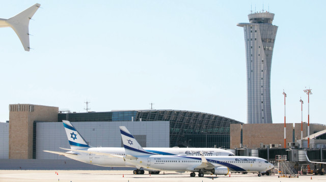 מטוסים בנתב"ג (צילום: אוליבייר פיטוסי, פלאש 90)