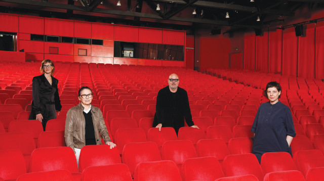 ארבעה מחברי חבר השופטים פסטיבל ברלין (צילום: רויטרס)