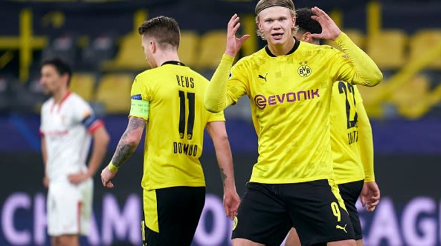 ארלינג הולאנד, מרקו רויס (צילום: Mateo Villalba/Quality Sport Images/Getty Images)