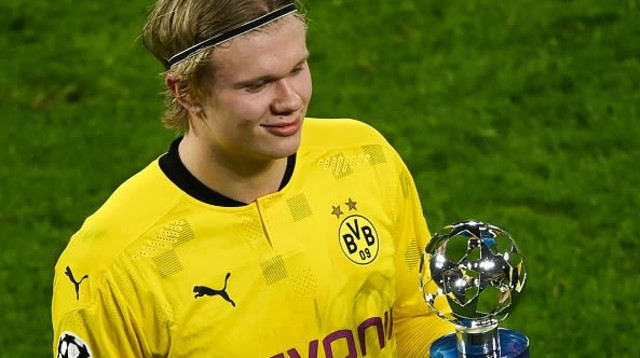 ארלינג הולאנד (צילום: INA FASSBENDER/POOL/AFP via Getty Images)