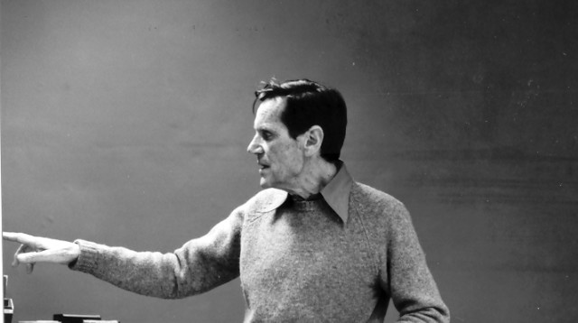 פרופ' יחזקאל בראון בהרצאה באונ' מינסוטה (צילום: פרטי)