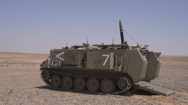 פצצת המרגמה החדשה של צה"ל (צילום: דובר צה"ל)