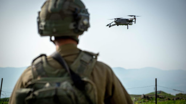 רחפן בתרגיל היחידה הרב ממדית (צילום: דובר צה"ל)