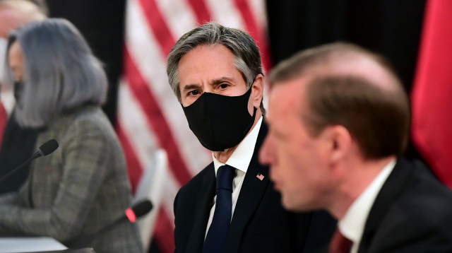 מזכיר המדינה אנתוני בלינקן (צילום:  Frederic J. Brown/Pool via REUTERS)