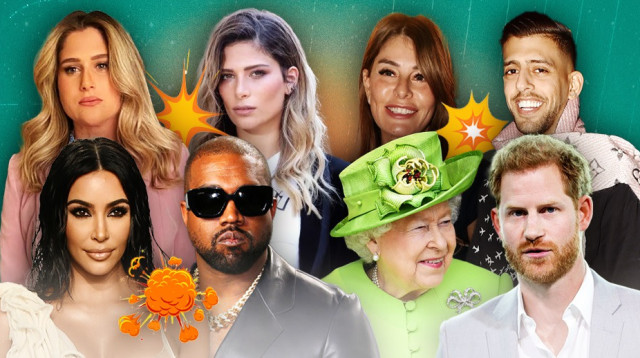 בן אל תבורי, אביבה תבורי, הנסיך הארי, המלכה אליזבת, מירן בוזגלו, עדי בוזגלו, קניה ווסט, קים קרדשיאן (צילום: אינסטגרם,דני מרון,אמיר מאירי,מאיר כהן,Frazer HarrisonGetty Images,Jean Baptiste Lacroix gettyimages, KOEN VAN WEEL getty images)