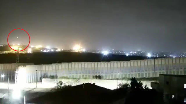 השיגור מעזה (צילום: דדי פולד)