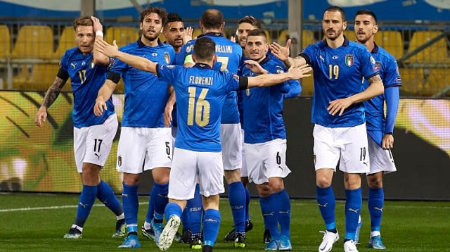 שחקני נבחרת איטליה חוגגים (צילום: Quality Sport Images / Contributor)