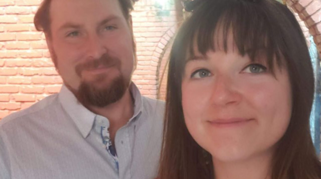 הזוג, כריסטופר וצ'לסי רובין (צילום: רשתות חברתיות)