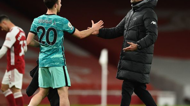 יורגן קלופ, דיוגו ז'וטה (צילום: Andrew Powell/Liverpool FC via Getty Images)