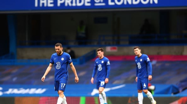 שחקני צ'לסי (צילום: CLIVE ROSE/POOL/AFP via Getty Images)