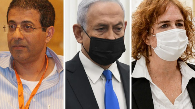 ליאת בן ארי, בנימין נתניהו, אילן ישועה (צילום: אבשלום ששוני,ראובן קסטרו)