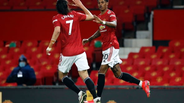 מרכוס ראשפורד, אדינסון קבאני (צילום: PHIL NOBLE/POOL/AFP via Getty Images)