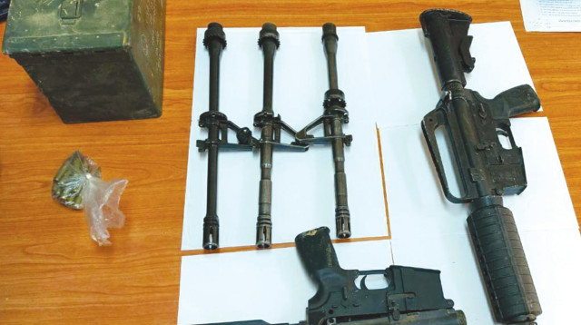 כלי נשק שנתפסו בחברה הערבית במהלך ינואר 2021 (צילום: דוברות המשטרה)