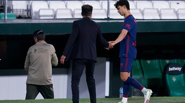 ז'ואאו פליקס, דייגו סימאונה (צילום: Mateo Villalba/Quality Sport Images/Getty Images)