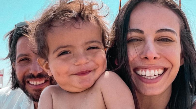 מעיין רייכמן ובנה אדם (צילום: באדיבות המצולמת)