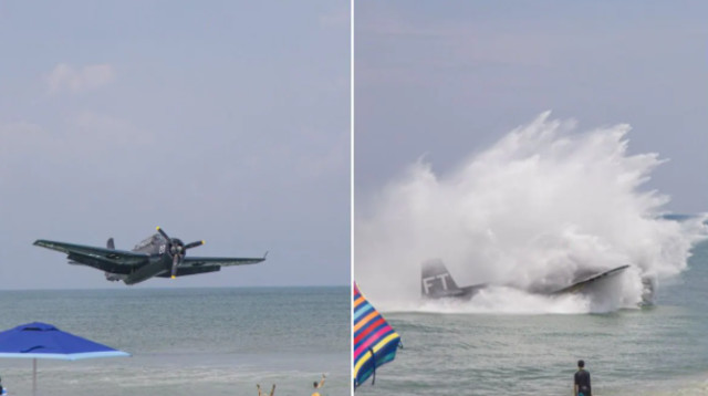 התרסקות המטוס בחופי פלורידה (צילום: רויטרס)