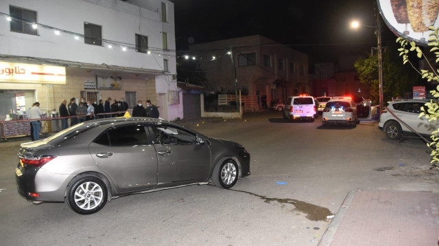 זירת הרצח הכפול בכפר קרע (צילום: דוברות המשטרה)