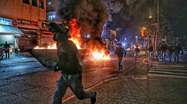 אירועי האלימות ביפו  (צילום: דוברות המשטרה)