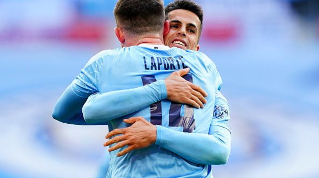 ז'ואאו קאנסלו, איימריק לאפורט (צילום: Matt McNulty - Manchester City/Manchester City FC )