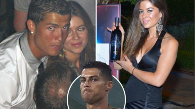 קתרין מאיורגה, כריסטיאנו רונאלדו (צילום: מסך)