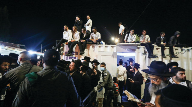 האסון במירון (צילום: דוד כהן פלאש 90 )