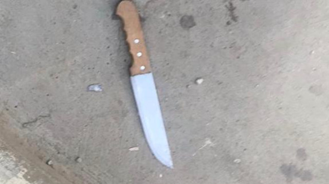 הסכין בה נעשה שימוש בניסיון הפיגוע בגוש עציון (צילום: דובר צה"ל)