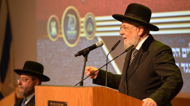 הרב ישראל מאיר לאו (צילום: אלי סגל)